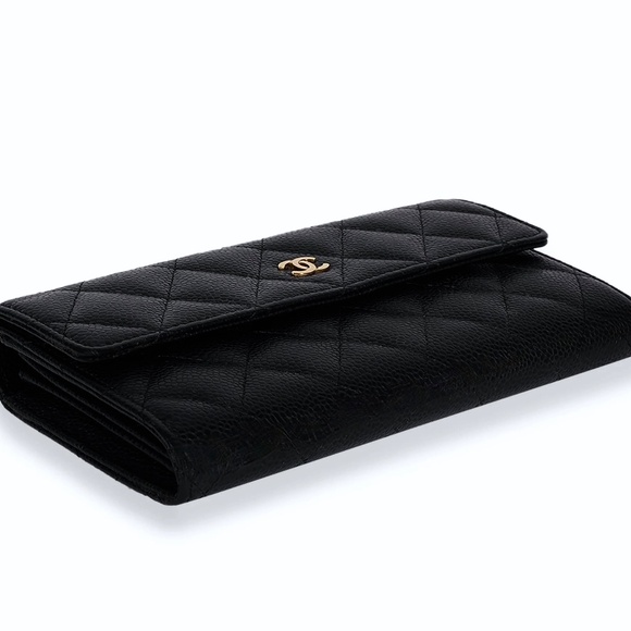 Chanel Caviar Noir Flap  Wallet - Picture 4 of 12